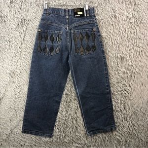 Southpole Jeans Boys Size 8 Diamond Design Skater Denim Straight Leg